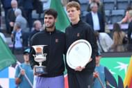 Carlos Alcaraz and Jannik Sinner at the Italian Open - Source: Getty